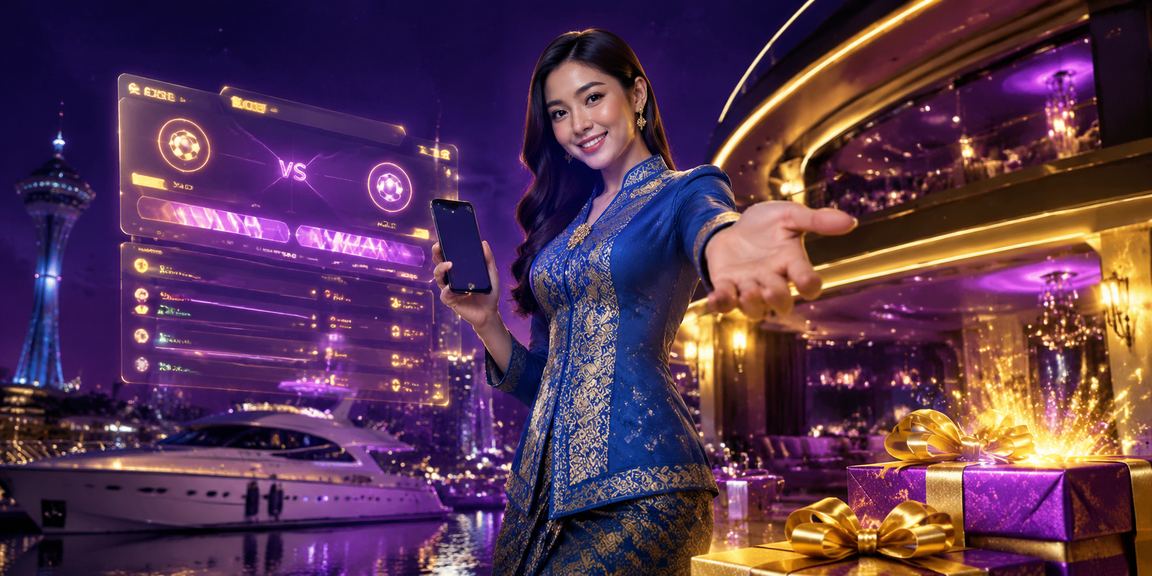 Pengguna Kuantan berpakaian baju kurung melayari platform kasino dalam talian